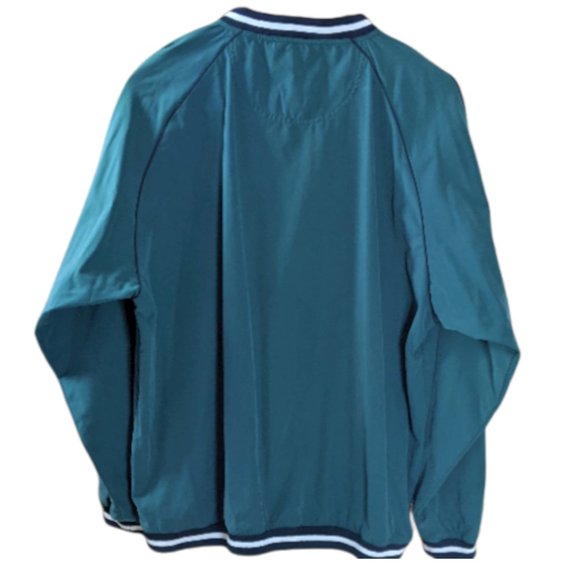 Men's R&R Pro Pullover Windbreaker Blue/Green Sport Tennis - Large - Picture 3 of 16